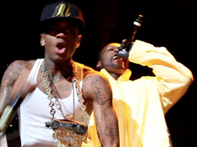 50 Cent и Soulja Boy на концерте 2009